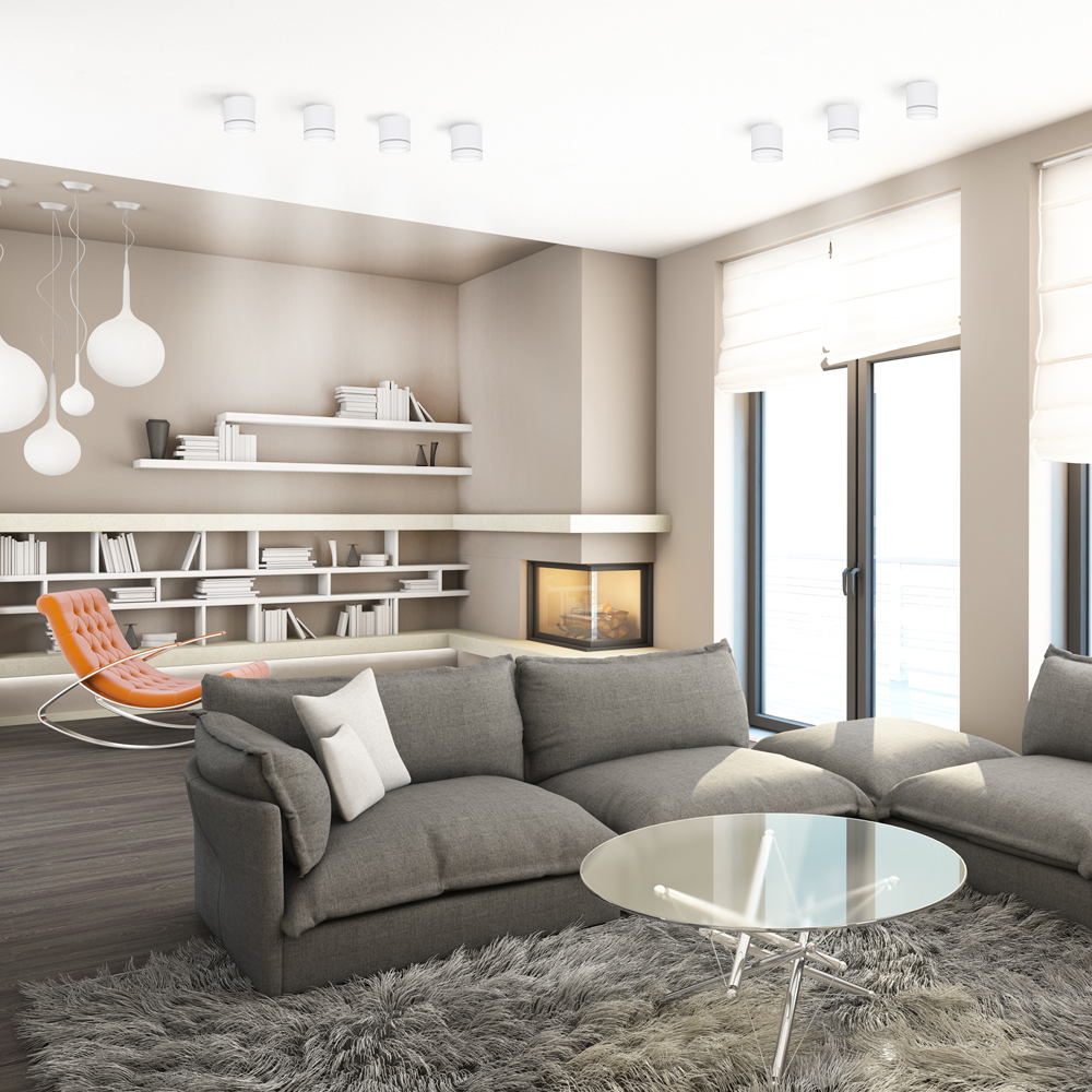 Світлодіодний накладний світильник Feron AL543 10Вт 4000K чорний