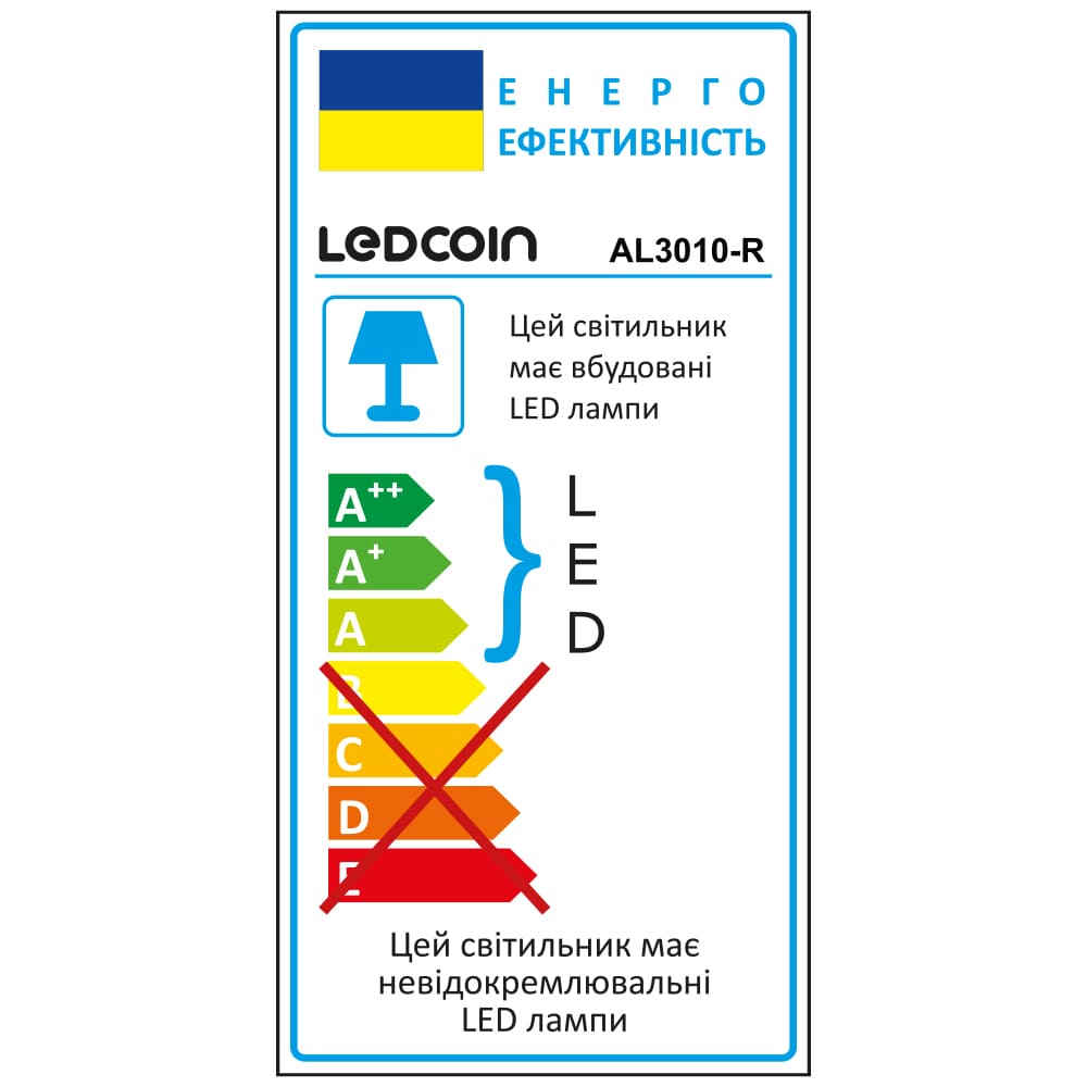 Світлодіодний накладний світильник Ledcoin AL3010-R 36 Вт 6500K