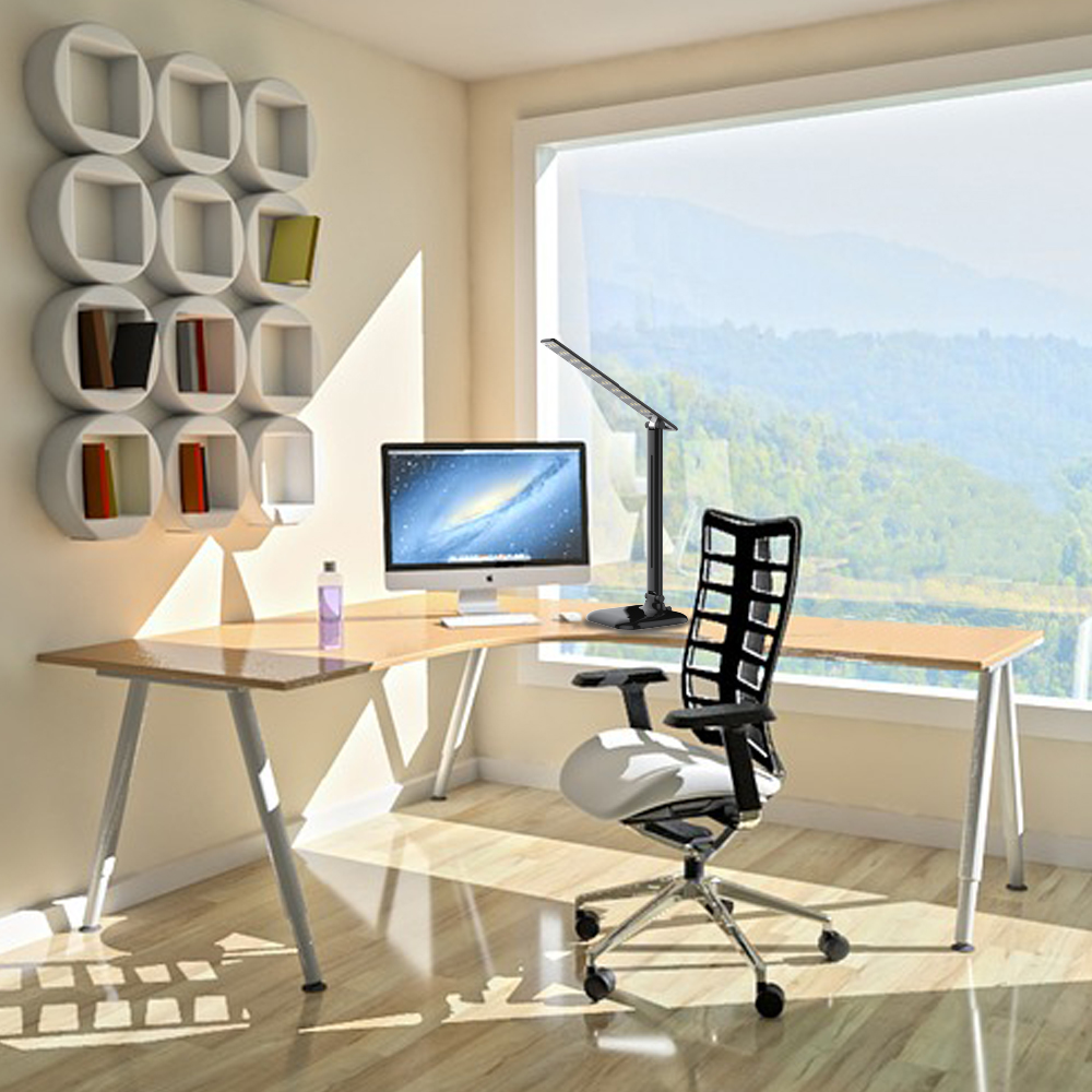 Світлодіодний настільний світильник Feron DE1725 9Вт 4000K чорний