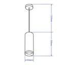 Світлодіодний підвісний світильник Feron HL534 10Вт 4000K чорний