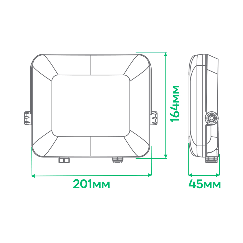 Світлодіодний прожектор Ardero LL-4050ARD PRO 50Вт 6500K чорний