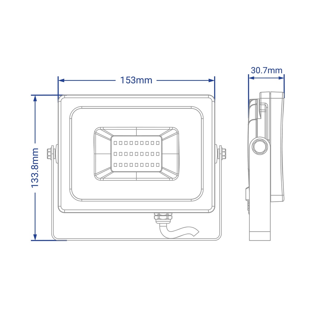 Світлодіодний прожектор Feron LL-6030 30Вт 6400K білий