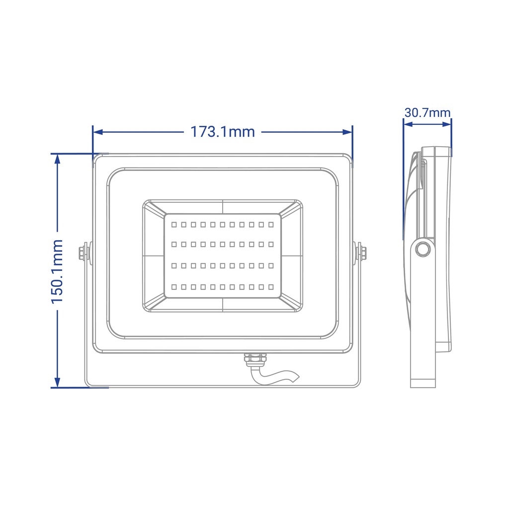 Світлодіодний прожектор Feron LL-8050 50Вт 6400K чорний