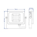Світлодіодний прожектор Feron LL-9010 10Вт 6400K чорний