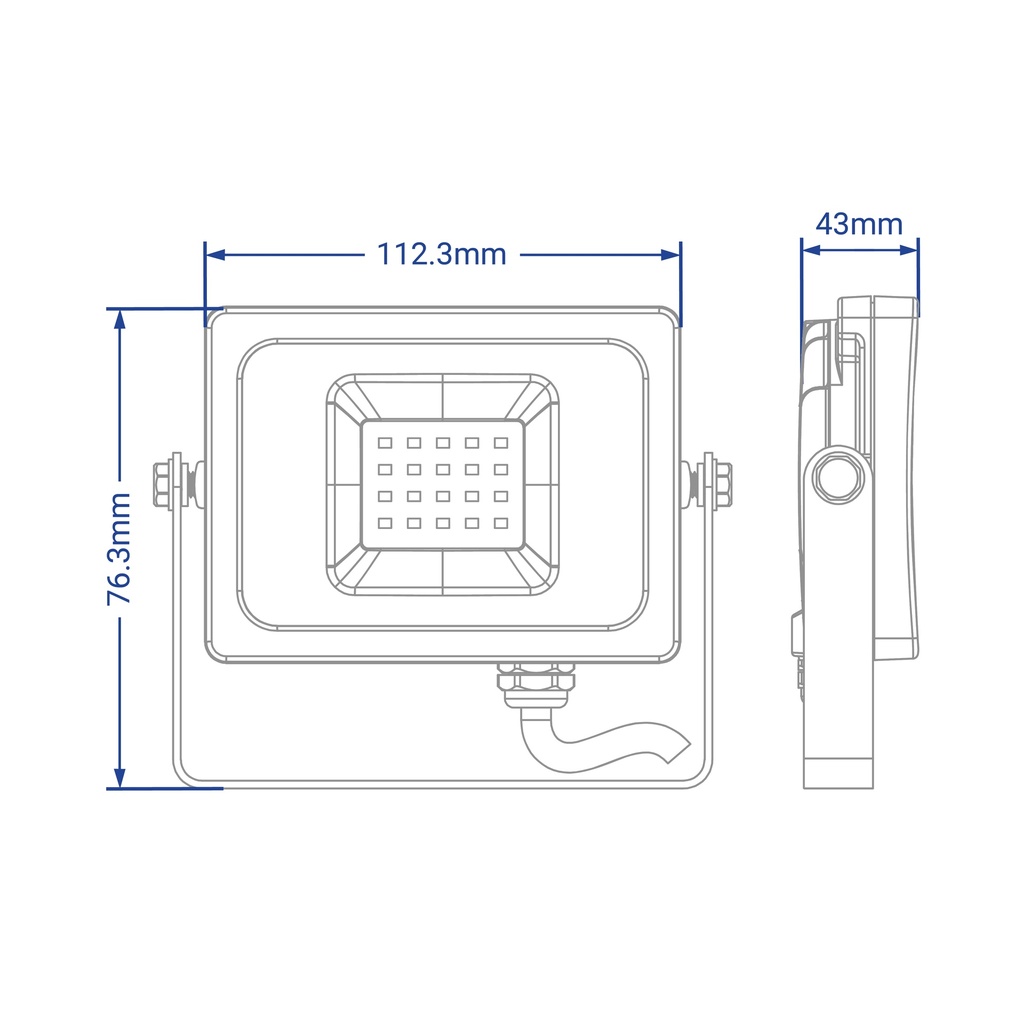 Світлодіодний прожектор Feron LL-9020 20Вт 6400K чорний