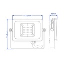 Світлодіодний прожектор Feron LL-9030 30Вт 6400K чорний