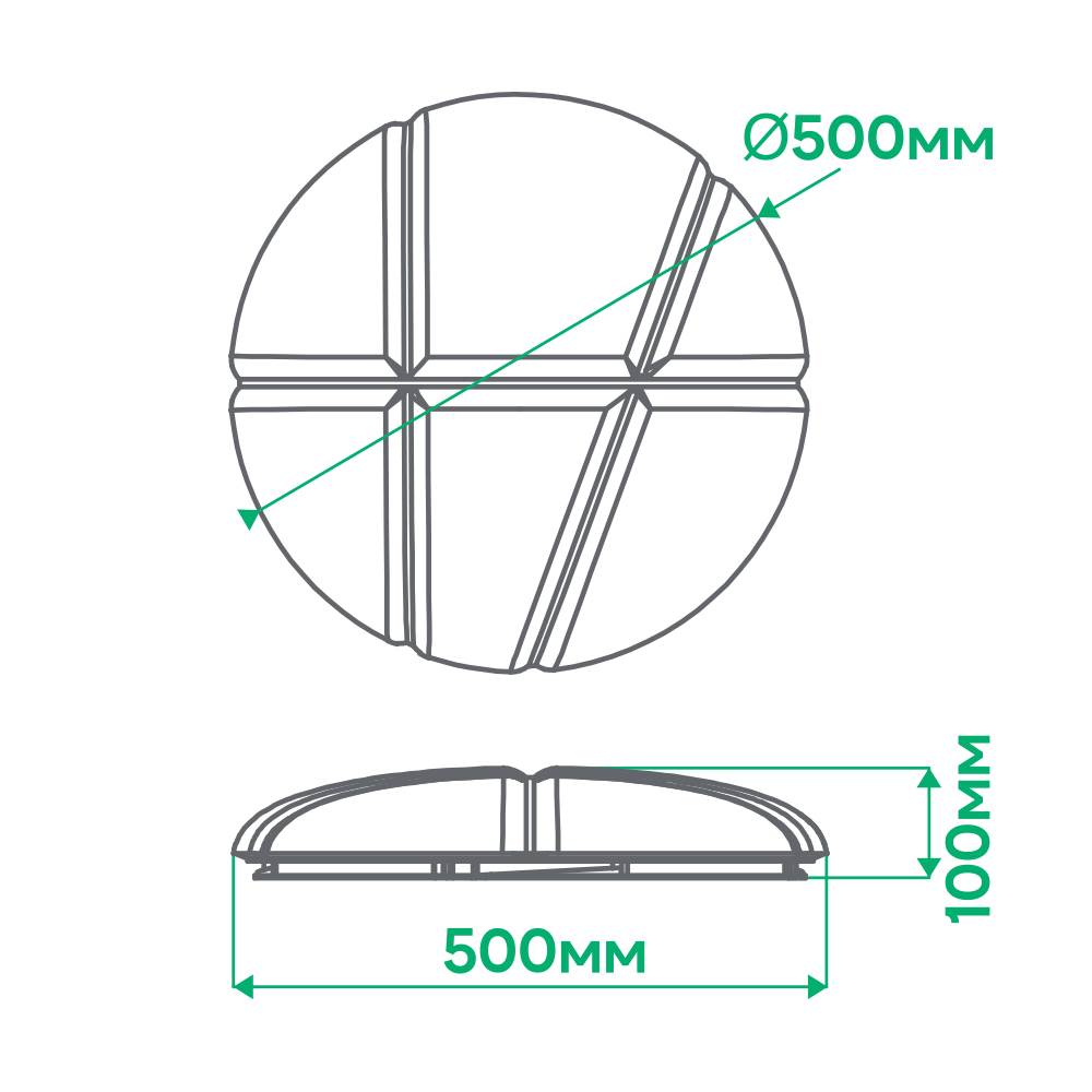 Світлодіодний світильник Ardero AL5000-4ARD BALLOON 72Вт