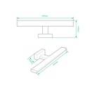 Світлодіодний світильник Ardero AL5080ARD 8Вт 4000K хром