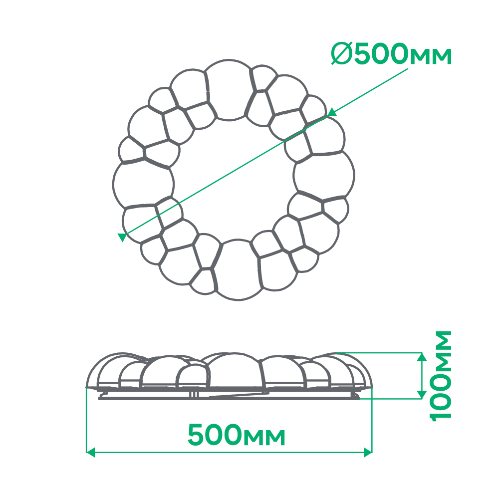 Світлодіодний світильник Ardero AL6045ARD ASTER 72Вт