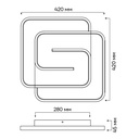 Світлодіодний світильник Ardero AL6117-1ARD MONICA 75Вт білий