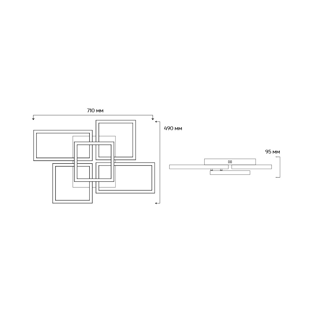 Світлодіодний світильник Ardero AL6495-1ARD URBAN W 95Вт білий