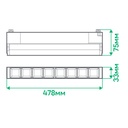 Світлодіодний трековий поворотний світильник Ardero AL120F 20Вт 4000K