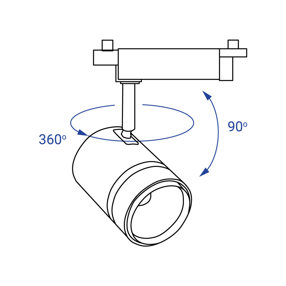 Світлодіодний трековий світильник Feron AL104 50Вт 4000K білий