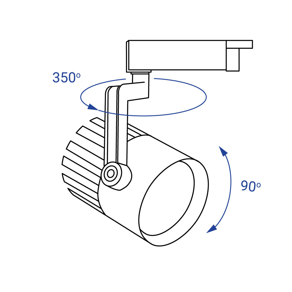 Світлодіодний трековий світильник Feron AL119 20Вт 4000K білий