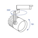 Світлодіодний трековий світильник Feron AL119 20Вт 4000K білий