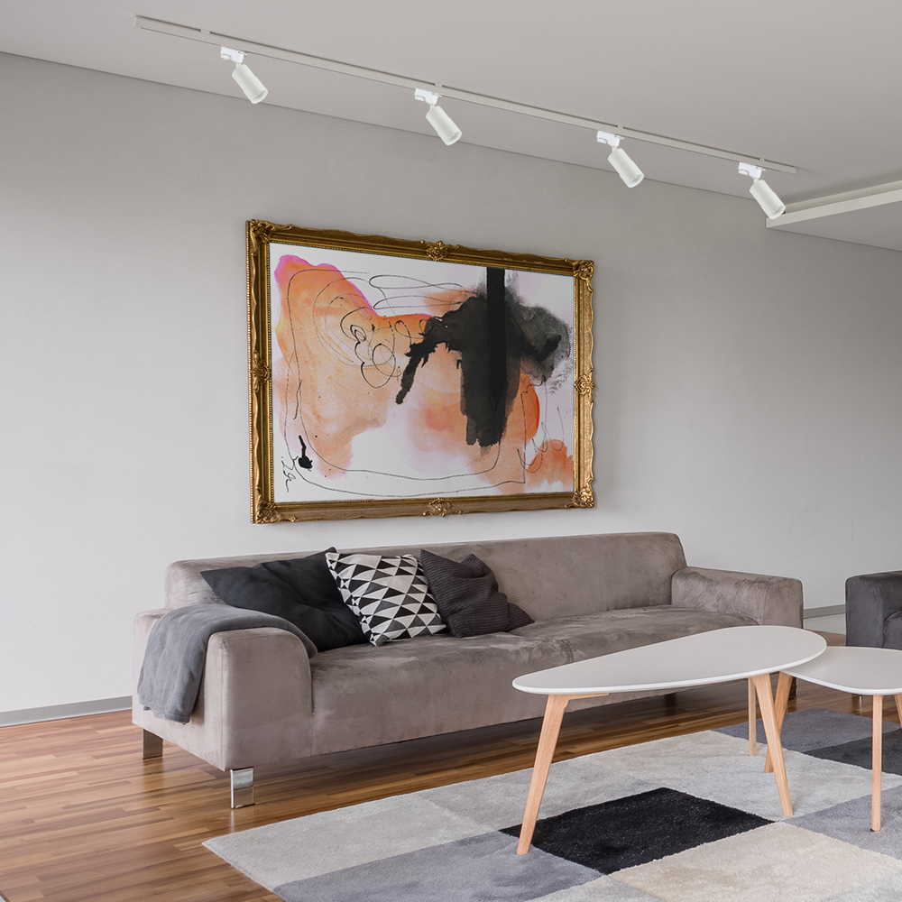 Трековий світильник Feron ML335 під лампу білий