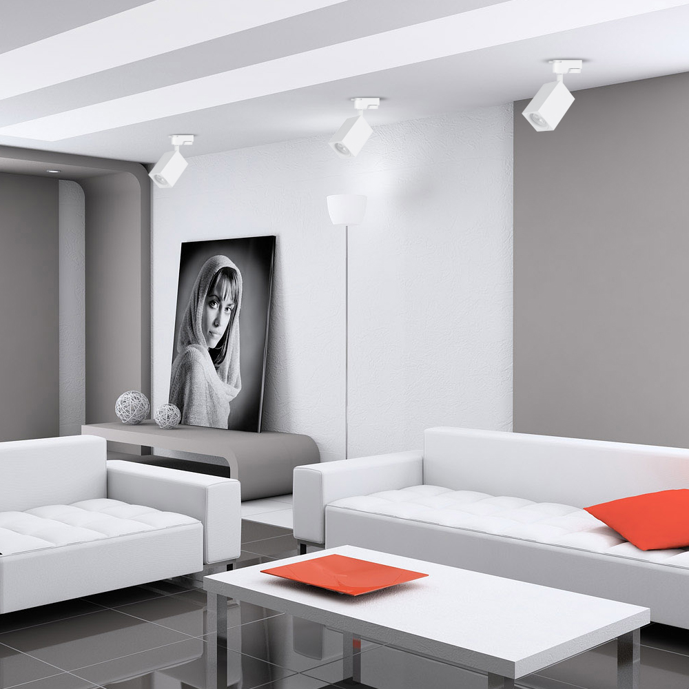 Трековий світильник Feron ML337 під лампу білий