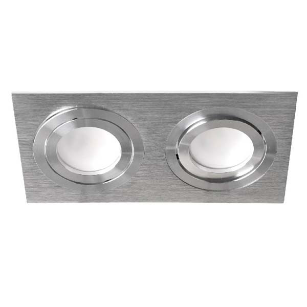 Вбудований світильник Feron DL6122 під лампу срібло