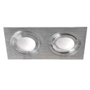 Вбудований світильник Feron DL6122 під лампу срібло