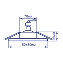 Вбудований світильник Feron DL6300 під лампу чорний