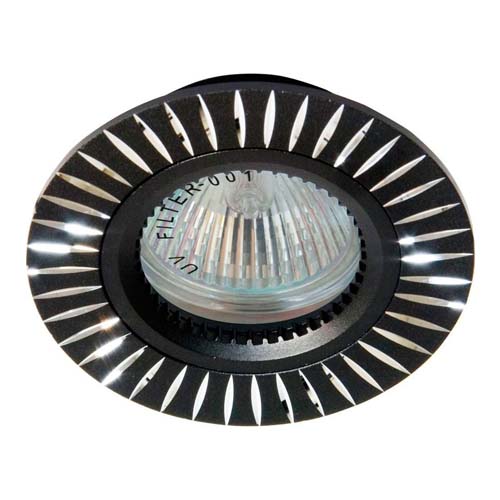 Вбудований світильник Feron GS-M394 під лампу чорний