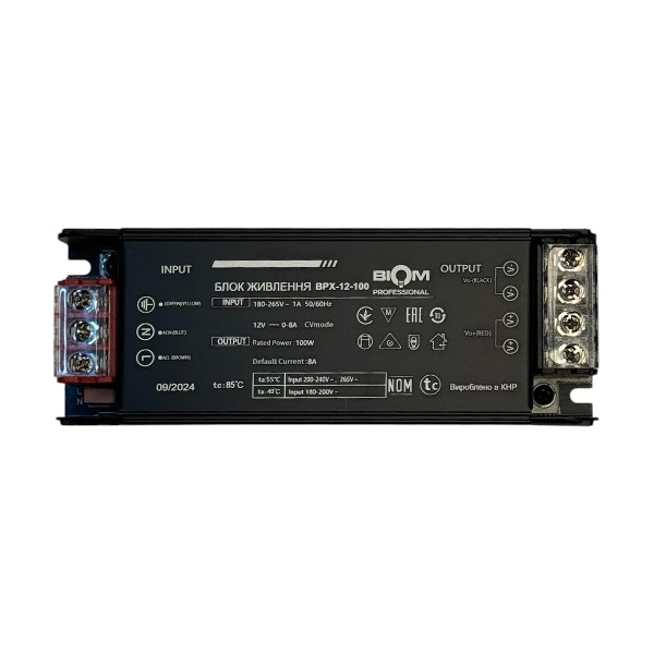 Блок живлення BIOM Professional DC12 100W BPX-12-100 8,3А