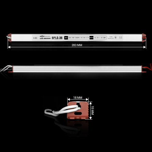 Блок живлення BIOM Professional DC12 36W BPLS-36-12 3А stick