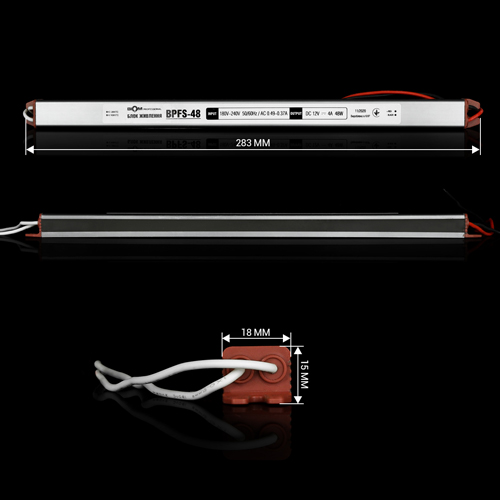 Блок живлення BIOM Professional DC12 48W BPFS-48-12 4А stick герметичний