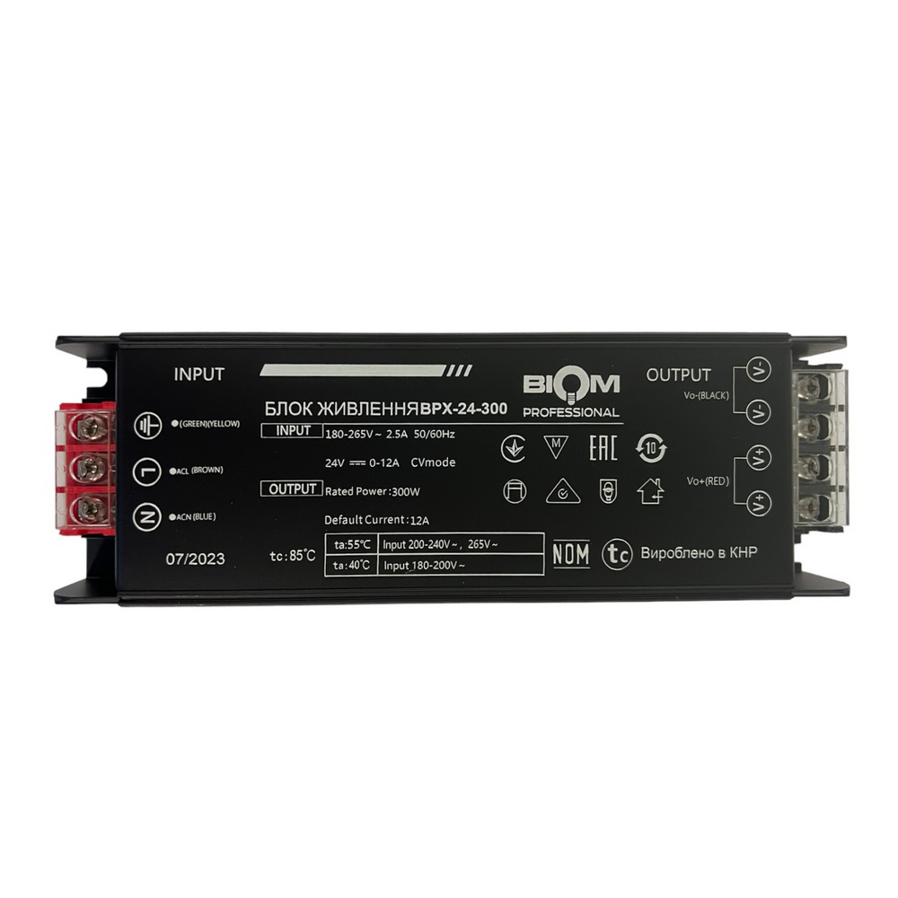 Блок живлення BIOM Professional DC24 300W BPX-24-300 12,5А