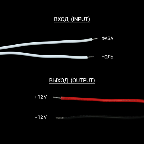 Блок живлення OEM DC12 72W 6А LTR-72-12 stick