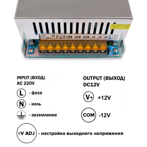 Блок живлення OEM DC12 800W 66.7А TR-800