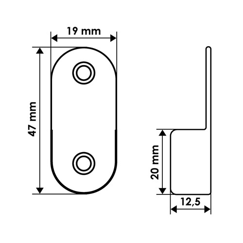 Бокове кріплення ZPO-30S до профилю LPO-30
