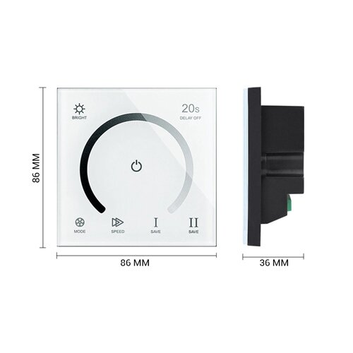 Димер OEM 8A-Touch-W білий вбудований
