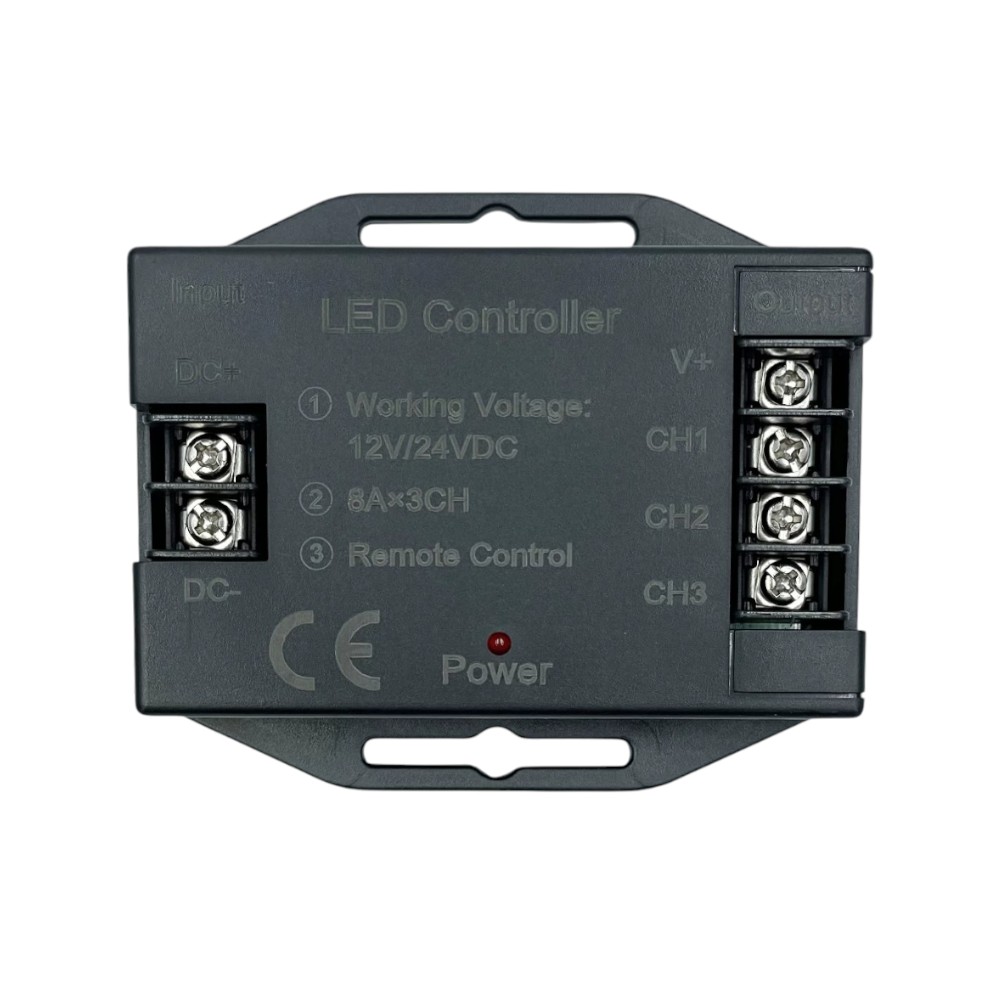 Димер OEM D-24RF8-T-B (8A*3кан) DC12-24V чорний