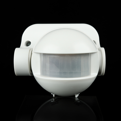 Інфрачервоний датчик руху BIOM IRM-04W max 1200Вт 180°, настінний, білий