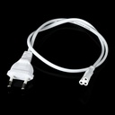 Кабель живлення для світильників Т5 2-pin 60см білий