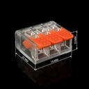 Клема швидкого монтажу WT-463 3 входа 32А 400В 0.14-4mm2