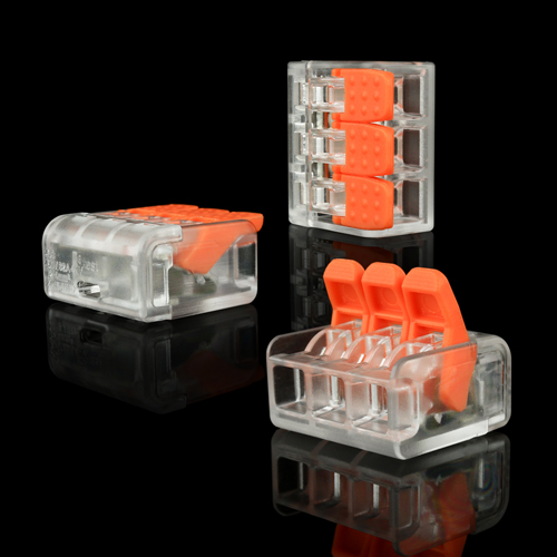 Клема швидкого монтажу WT-463 3 входа 32А 400В 0.14-4mm2