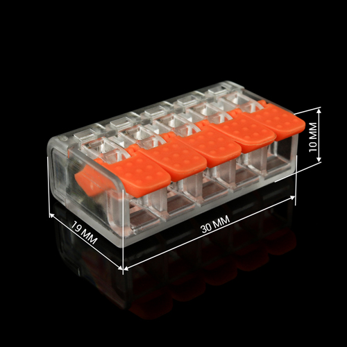 Клема швидкого монтажу WT-465 5 входів 32А 400В 0.14-4mm2