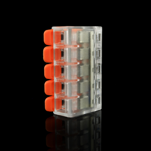 Клема швидкого монтажу WT-465 5 входів 32А 400В 0.14-4mm2