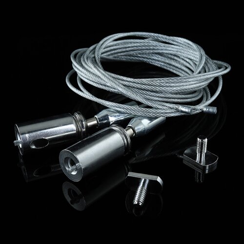 Комплект SR-U для підвісного кріплення профілю (трос 1м + кліпси по 2шт.)