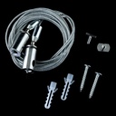 Комплект SR-U для підвісного кріплення профілю (трос 1м + кліпси по 2шт.)