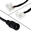 Конектор для свiтлодiодних стрiчок OEM №13 8мм затискач - mini Jack "мама" через дрiт, 15см