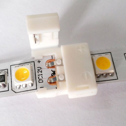 Конектор для свiтлодiодних стрiчок OEM №2 10mm joint (затискач-затискач)