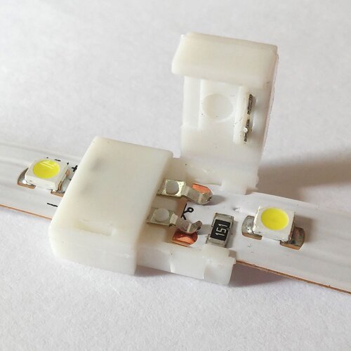 Конектор для свiтлодiодних стрiчок OEM SC-01-SS-8-2 8mm joint (затискач-затискач)