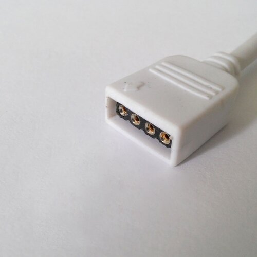 Конектор для свiтлодiодних стрiчок OEM SC- 10mm RGB joint joint-F wire (затискач-дрiт-затискач "папа