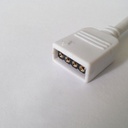 Конектор для свiтлодiодних стрiчок OEM SC- 10mm RGB joint joint-F wire (затискач-дрiт-затискач "папа