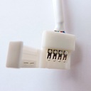 Конектор для свiтлодiодних стрiчок OEM SC- 10mm RGB joint joint-F wire (затискач-дрiт-затискач "папа