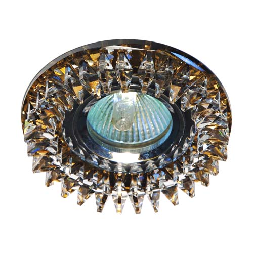 Вбудований світильник Feron CD2540 під лампу прозорий чайний