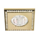 Вбудований світильник Feron DL102-C під лампу прозорий золото